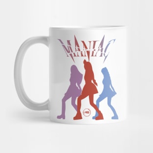 Silhouette design of the vivid group in the maniac era Mug